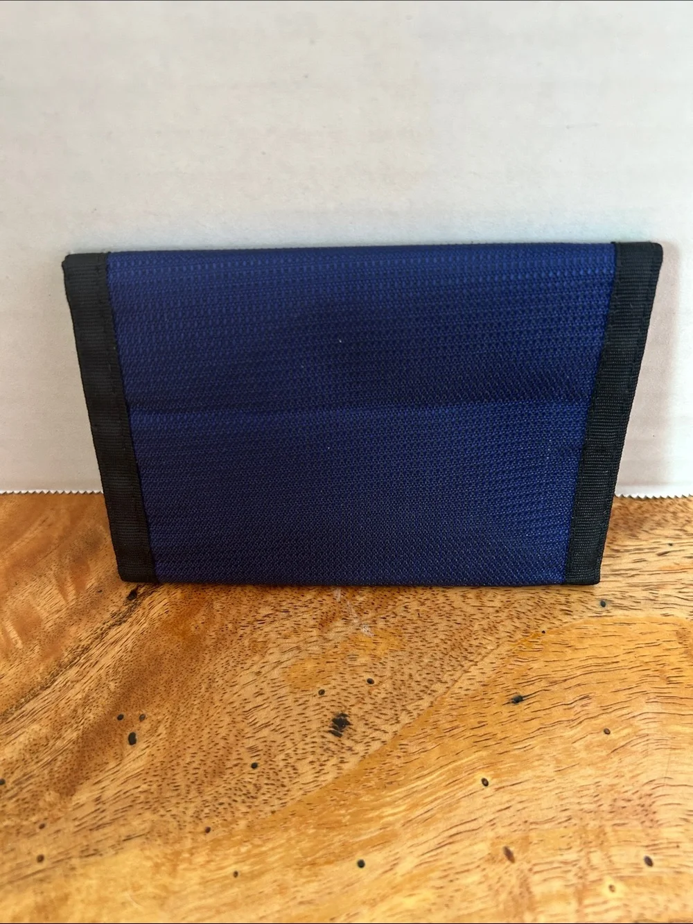 VTG Hawaiian Island Creations Blue Trifold Wallet Retro Zip Coin Pocket HIC Surf
